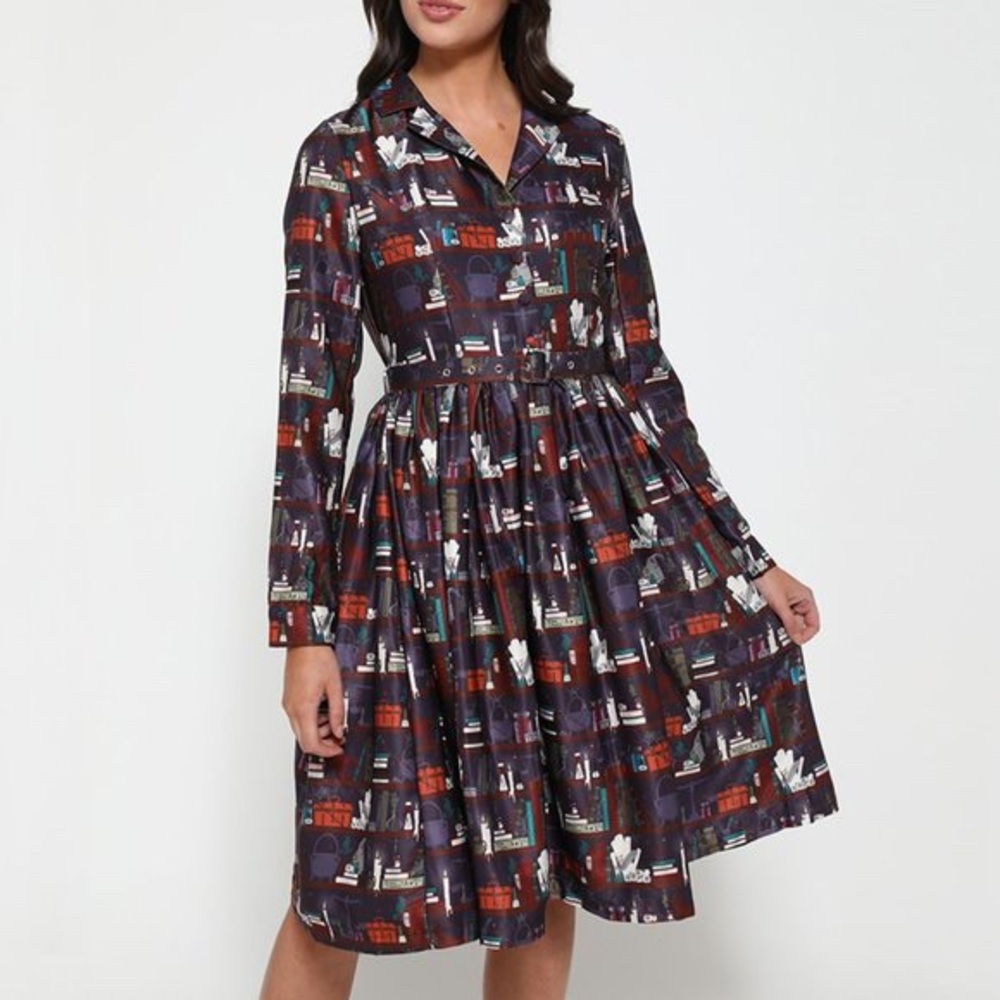 Lindy Bop “Perrie” Witches Bookshelf Dress